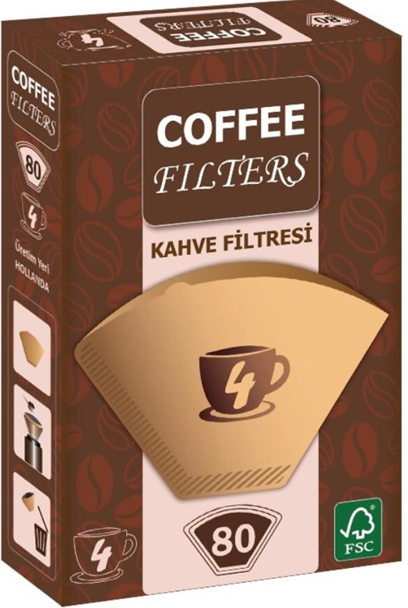 COFFEE FİLTRE KAHVE KAĞIDI (4) 80 Lİ