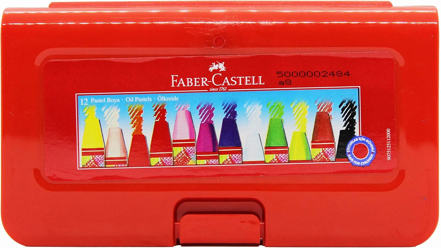 FABER PASTEL BOYA PLASTİK KUTU 12 Lİ 125112