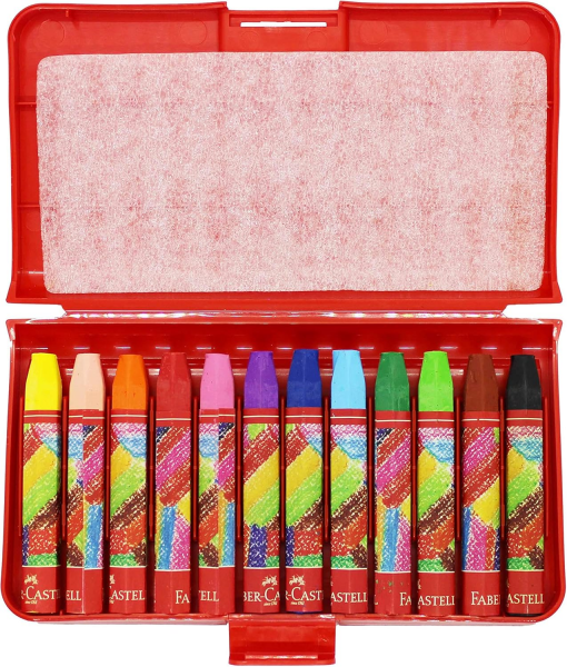 FABER PASTEL BOYA PLASTİK KUTU 12 Lİ 125112
