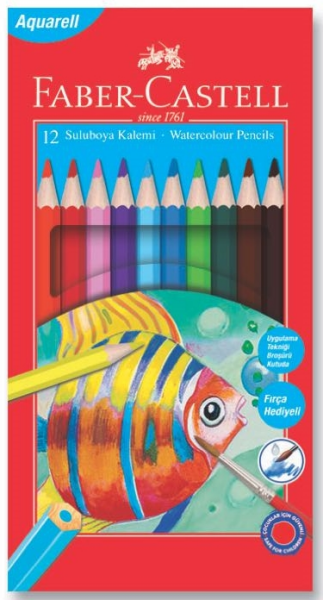 FABER KURU BOYA RED LİNE AQUAREL K.KUTU 12Lİ 110622