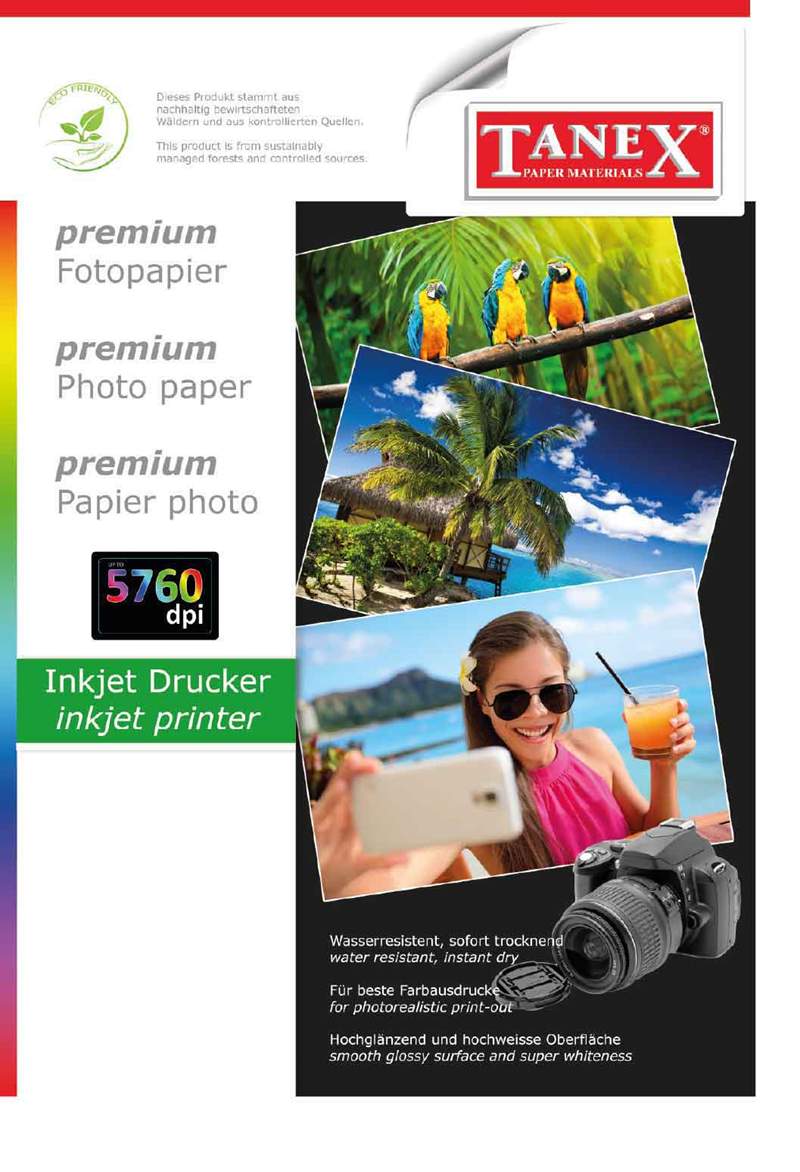 TANEX FOTOĞRAF KAĞIDI A4 240g 20 Lİ HC240G-20