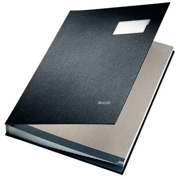 LEITZ İMZA DOSYASI PLASTİK 20 SAYFA L-5700 SİYAH