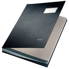 LEITZ İMZA DOSYASI PLASTİK 20 SAYFA L-5700 SİYAH