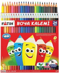 FATİH KURU BOYA 24 RENK TAM BOY 33225