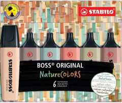 STABILO FOSFORLU KALEM BOSS NATURECOLORS SET 6 LÜ 70/6-2-2