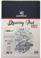 ALEX DRAWING PAD 120GR A4 SPİRALLİ 30 LU ALX-0557