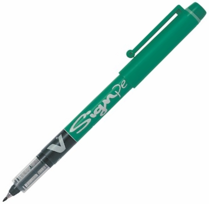 PILOT İMZA KALEMİ V SIGNPEN YEŞİL SW-VSP-G