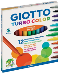 GIOTTO KEÇELİ KALEM TURBO COLOR 12 Lİ 416000