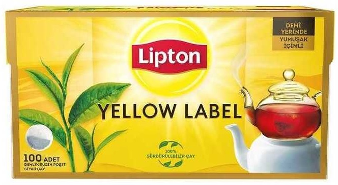 LİPTON DEMLİK POŞET ÇAY 100 LÜ YELLOW LABEL 3.2 GR 70006862-69765867