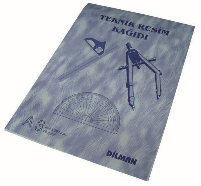 DİLMAN TEKNİK RESİM KAĞIDI A3 DİKEY 30 YP 2114