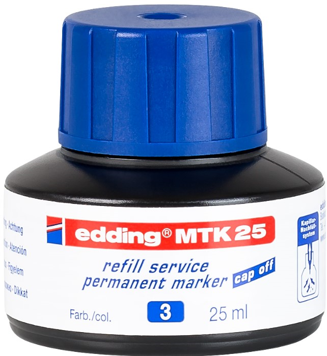 EDDING PERMANENT MÜREKKEP 25 ML E-MTK25 MAVİ