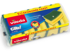 VİLEDA KLASİK YEŞİL SÜNGER 5 Lİ OLUKLU 141125