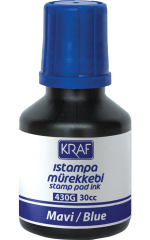 KRAF ISTAMPA MÜREKKEBİ 30cc MAVİ 430G