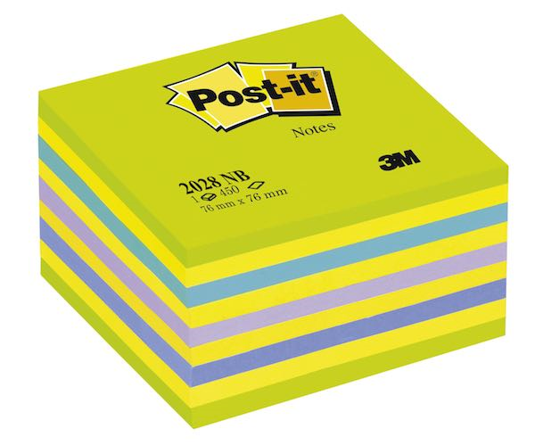 POST-IT YAPIŞKANLI KÜP NOT 76X76 YEŞİL 450YP 2028NB
