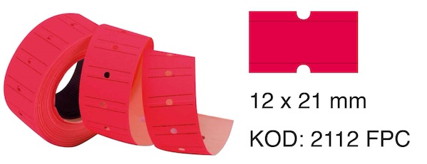 TANEX MOTEX ETİKET 12X21 FLORASAN PEMBE 800 LÜ