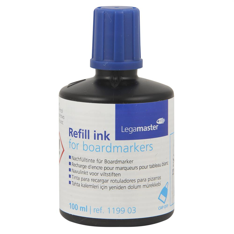 LEGAMASTER BEYAZ TAHTA MÜREKKEBİ 100 ML. LM-1199 MAVİ