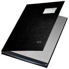 LEITZ İMZA DOSYASI PLASTİK 10 SAYFA L-5701 SİYAH