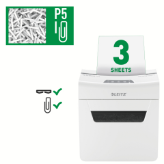LEITZ EVRAK İMHA MAKİNESİ IQ OFFICE P5 8093 3 YAPRAK KAPASİTELİ