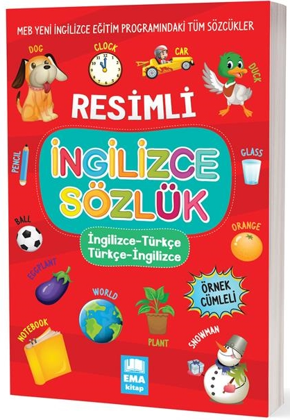 EMA KİTAP - SÖZLÜK RESİMLİ İNGİLİZCE-TÜRKÇE / TÜRKÇE-İNGİLİZCE