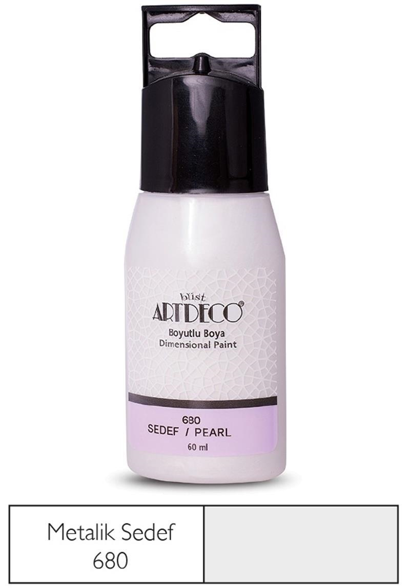 ARTDECO BOYUTLU BOYA METALİK 60 ML SEDEF Y-040C-680