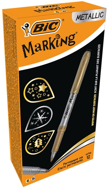 BIC MARKING KALEM ALTIN-GÜMÜŞ 12 Lİ 950466