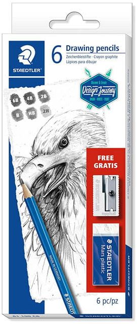 STAEDTLER KURŞUN KALEM DERECELİ MARS LUMOGRAPH 6 LI SET 61 100 C6