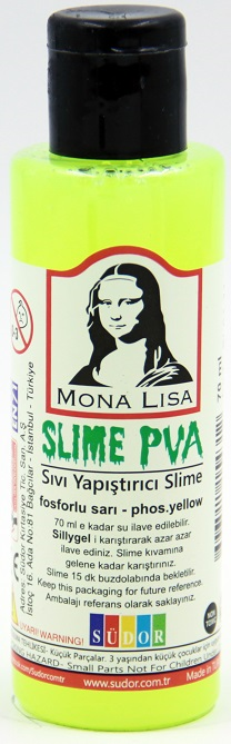 SÜDOR SLIME 70 ML FOSFORLU SARI SL01-11