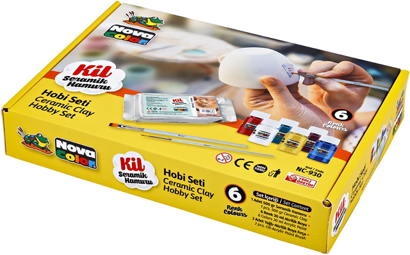NOVA COLOR SERAMİK KİLİ HOBBY SETİ NC-930