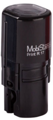 MOBİSTAMPS KAŞE YUVARLAK R-17 SİYAH KEÇELİ
