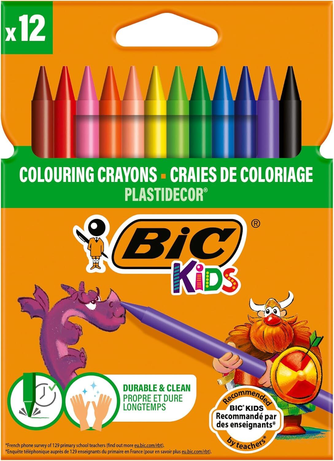 BIC KIDS PLASTIDECOR 12'Lİ SİLİNEBİLİR PASTEL BOYA 920299-945764