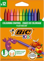 BIC KIDS PLASTIDECOR 12'Lİ SİLİNEBİLİR PASTEL BOYA 920299-945764