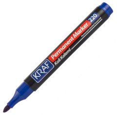 KRAF PERMANENT MARKÖR YUVARLAK UC 220 MAVİ