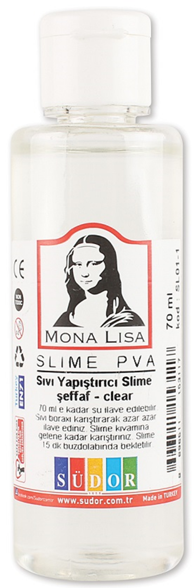 SÜDOR SLIME 70 ML ŞEFFAF SL01-1