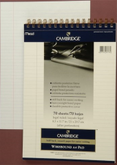 MEAD BLOKNOT CAMBRIDGE SPİRALLİ KARTON KAPAK A4 BEYAZ 70 YP ÇİZGİLİ M-159882