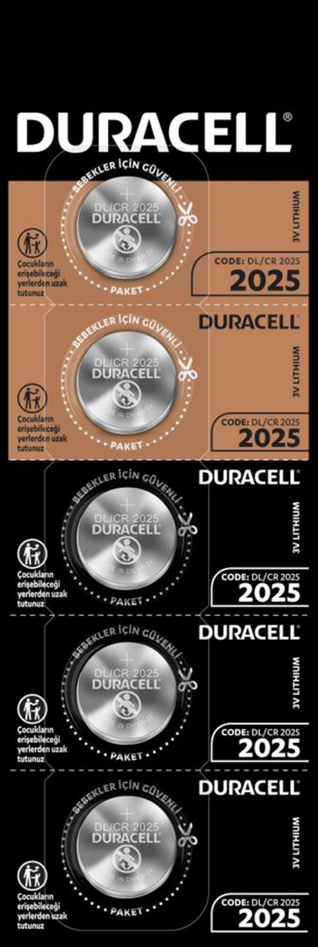 DURACELL PİL DÜĞME 3V 5 Lİ 2025