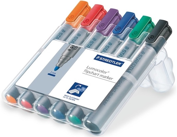 STAEDTLER FLIPCHART KALEMİ LUMOCOLOR 6 LI 356 WP6