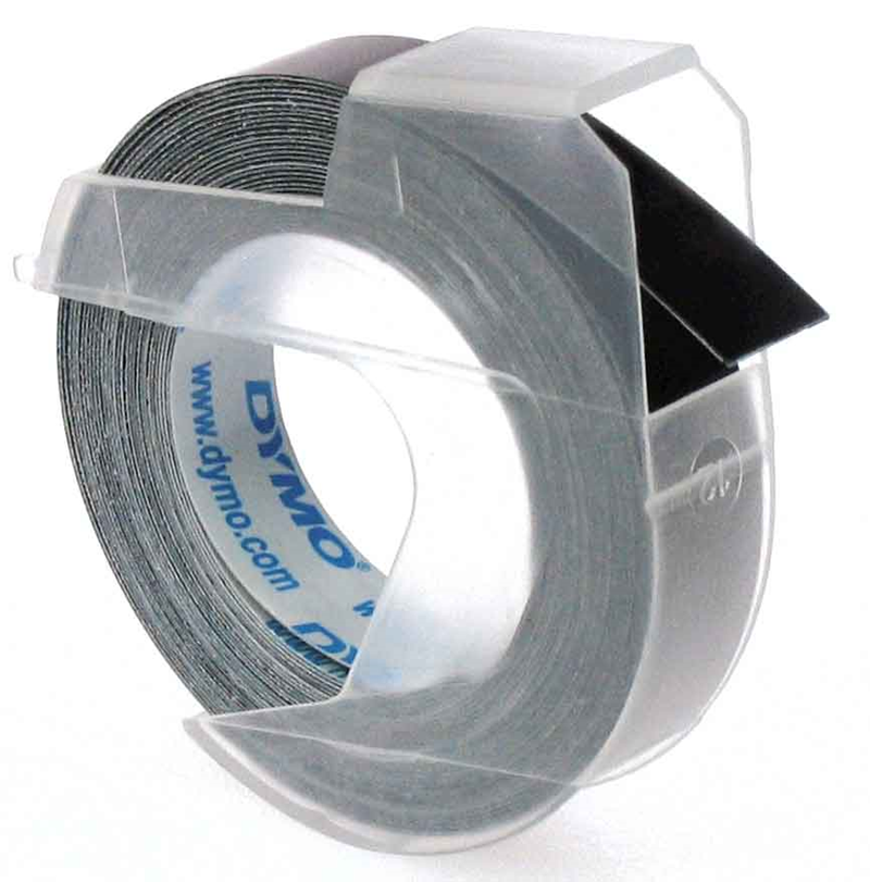 DYMO KABARTMA ŞERİT 9MM x 3MT SİYAH S0898130-520109