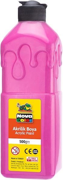 NOVA COLOR AKRİLİK BOYA 500 GR PEMBE NC-390