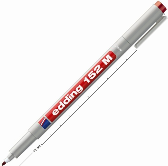 EDDING ASETAT KALEMİ E-152M KIRMIZI
