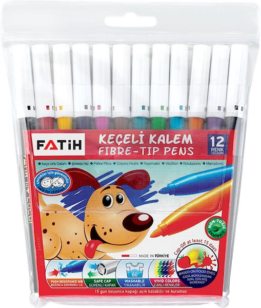 FATİH KEÇELİ KALEM 12 RENK 34020
