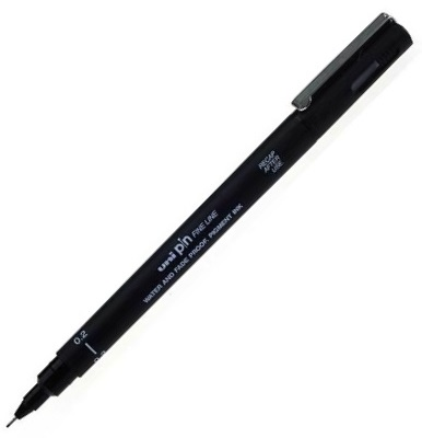 UNİ DRAWING PEN PIN02-200 0.2 SİYAH