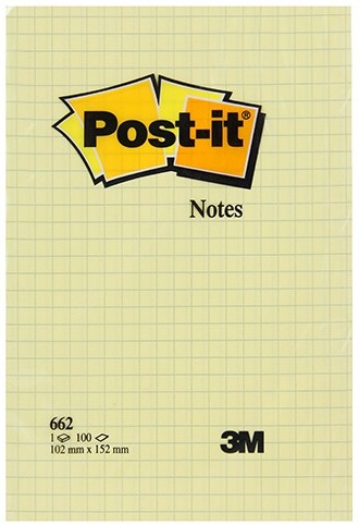 POST-IT YAPIŞKANLI NOT KAĞIDI 102X152 KARELİ 100YP 662