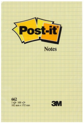POST-IT YAPIŞKANLI NOT KAĞIDI 102X152 KARELİ 100YP 662