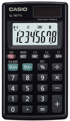 CASIO HESAP MAKİNESİ CEP TİPİ SL-797TV-BK 8 HANE