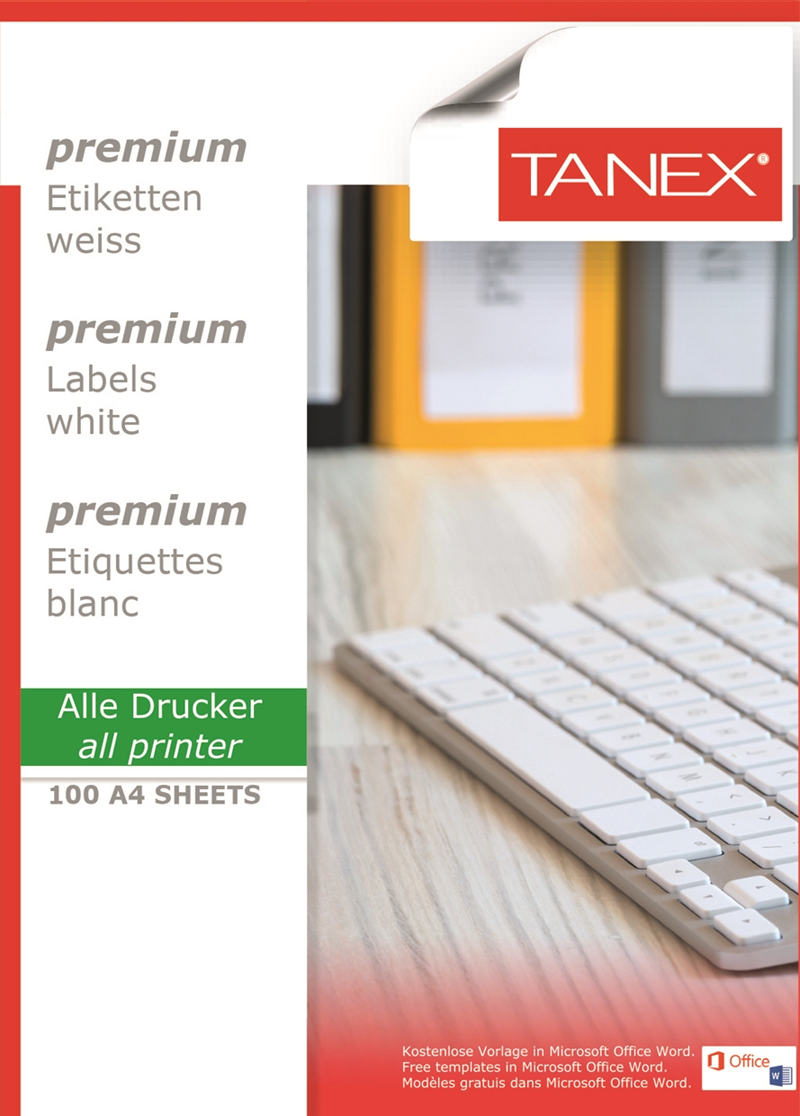 TANEX LASER ETİKET TW-2510 105 X 56 MM ( 10 ) 100 LÜ