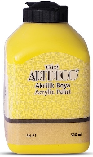 ARTDECO AKRİLİK BOYA 500 ML SARI Y-070L-3601