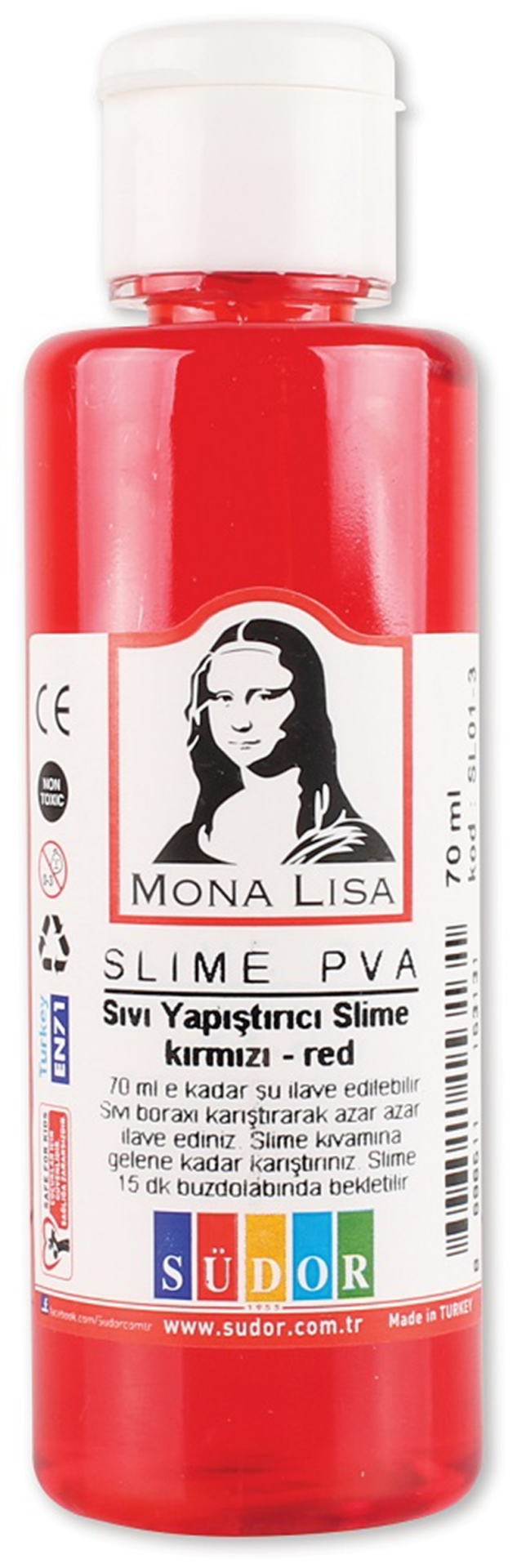 SÜDOR SLIME 70 ML KIRMIZI SL01-3