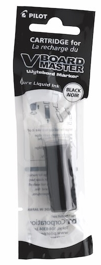 PILOT BEYAZ TAHTA KALEMİ V-BOARD MASTER  KARTUŞU SİYAH WBS-VBM-B