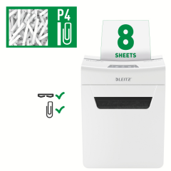 LEITZ EVRAK İMHA MAKİNESİ IQ OFFICE P4 8091 8 YAPRAK KAPASİTELİ