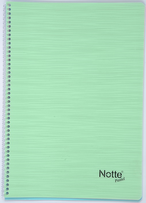 NOTTE DEFTER A4 PASTEL SPR. PP 100YP. ÇİZGİLİ  60-333